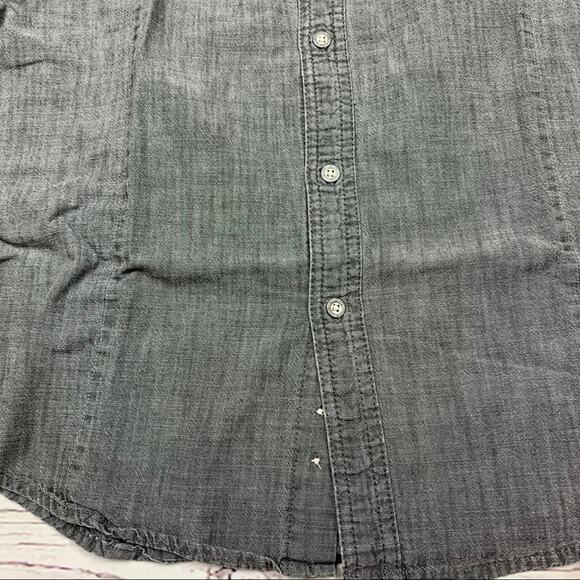 Calvin Klein gray denim shirt - Picture 5 of 6